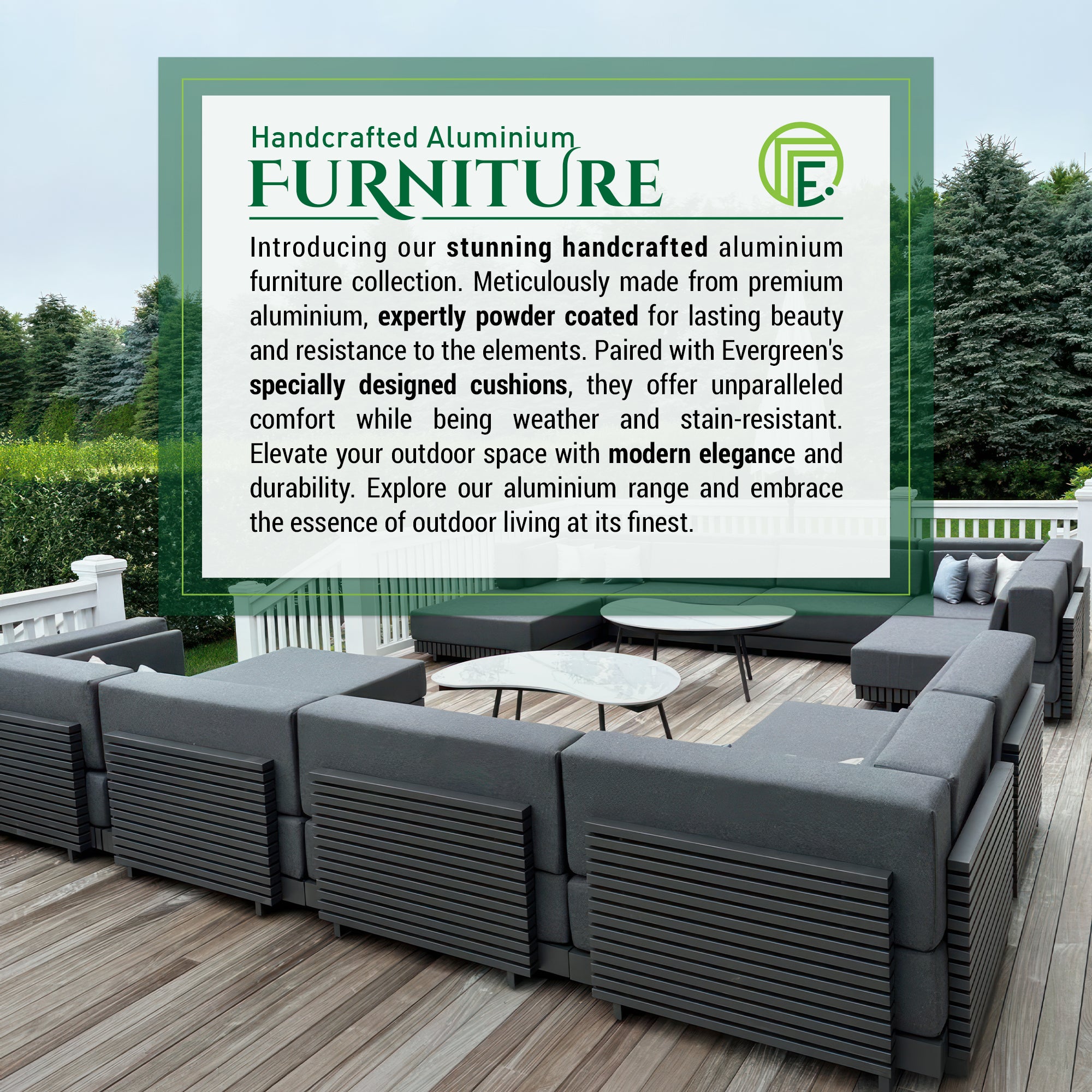 Grey Aluminium Outdoor Furniture