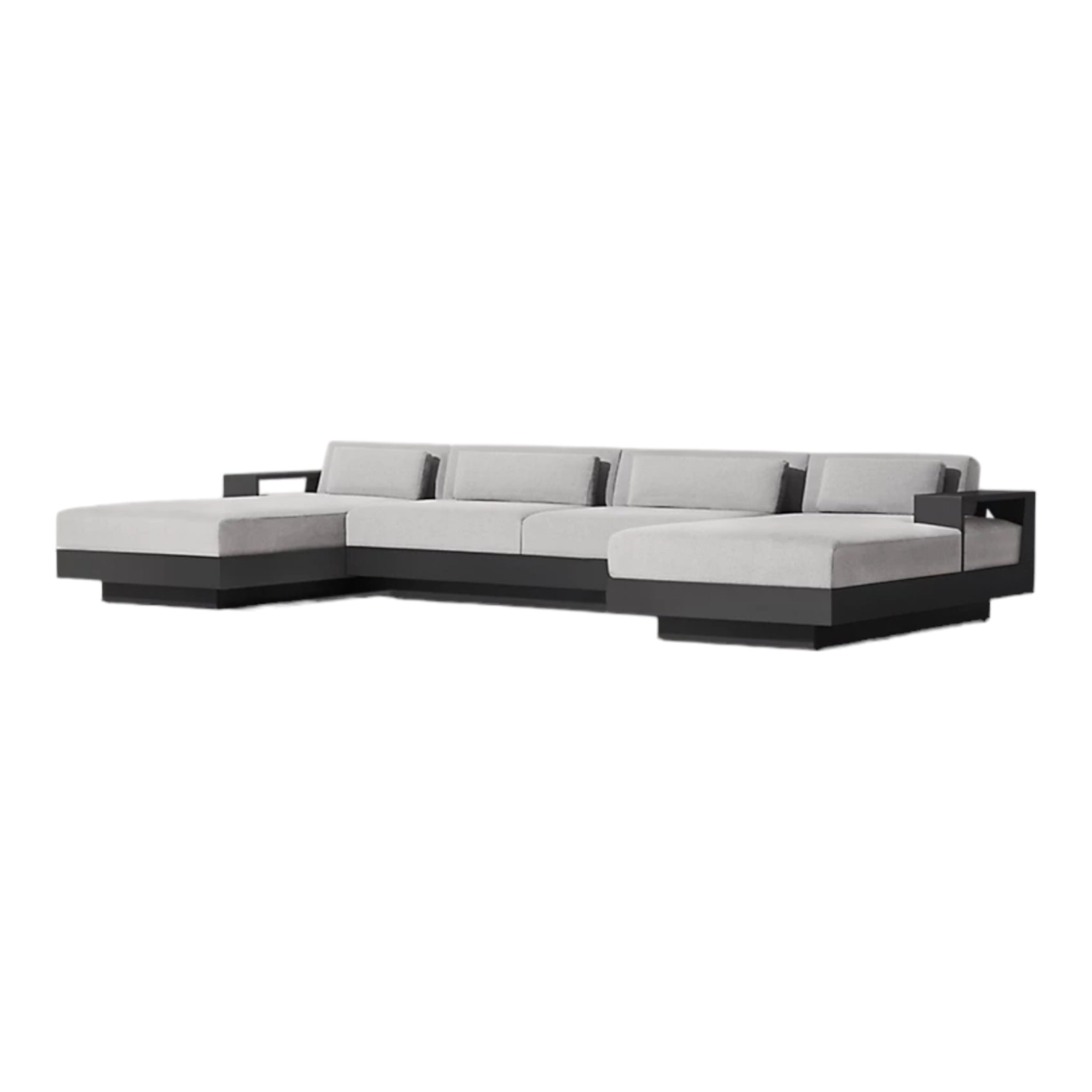 Modern Aluminium “La Cala” Outdoor Sofa With Daybed