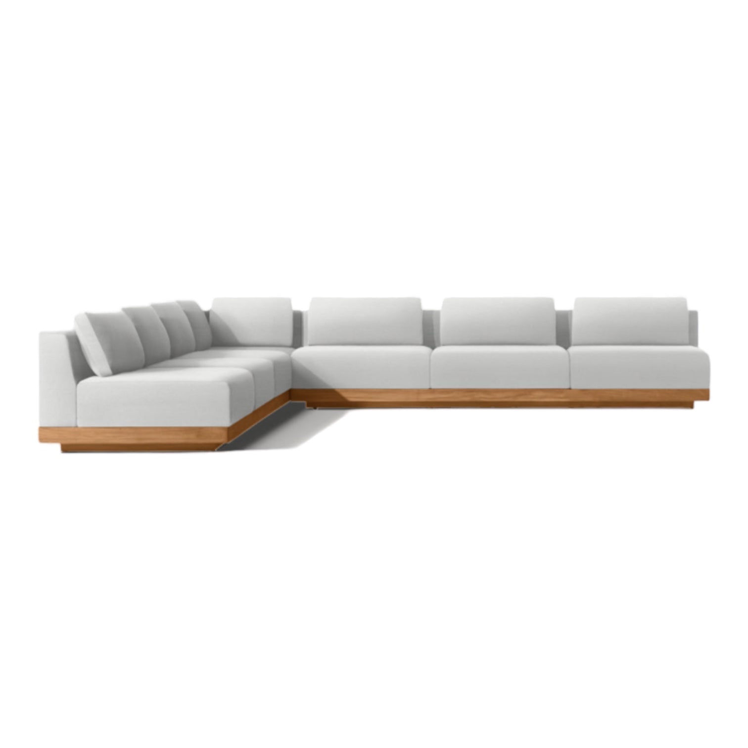 Ultra Modern Teak “Rio” Corner Sofa